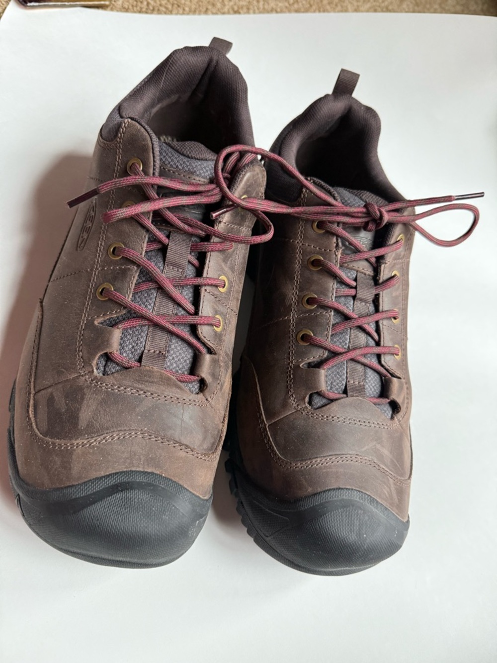 Keen Men’s Waterproof Hiking Shoes Size 15 | Brown Leather | No Insoles | NWOT